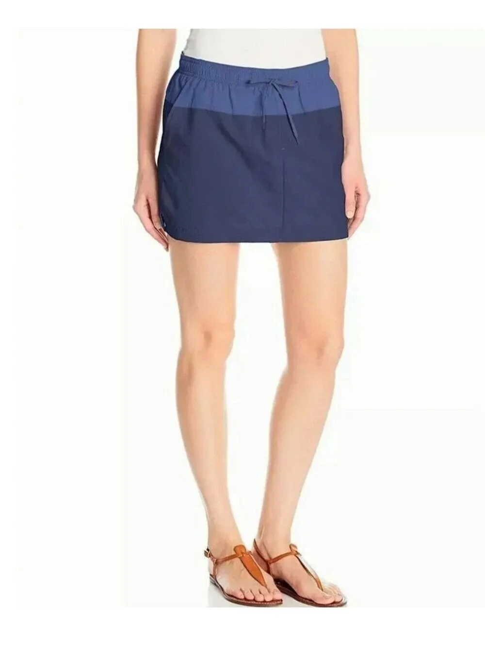 Athletic Navy  Minilight blue with gray  Skort with Elastic Waist